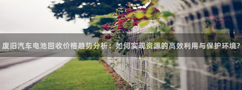 优发国际首页官网：废旧汽车电池回收价格趋势分析：如何实现资源的高效利用与保护环境?