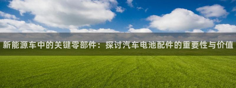 优发国际一触即发登陆：新能源车中的关键零部件：探讨汽车电池配件的重要性与价值